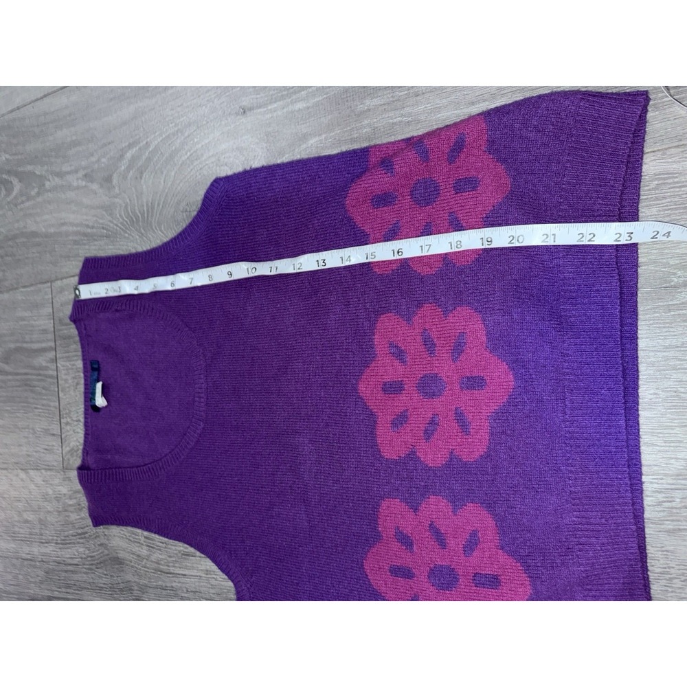 Women's Boden Wool Sweater Vest Purple Size 16 - Picture 4 of 4
